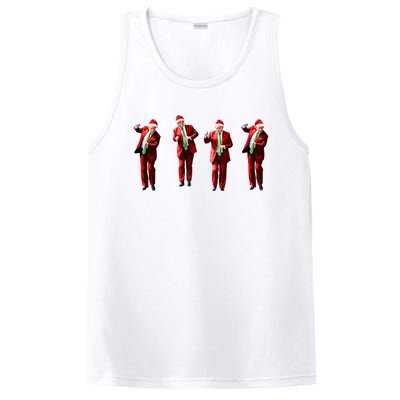 Dancing Donald Trump Santa Christmas Dance PosiCharge Competitor Tank