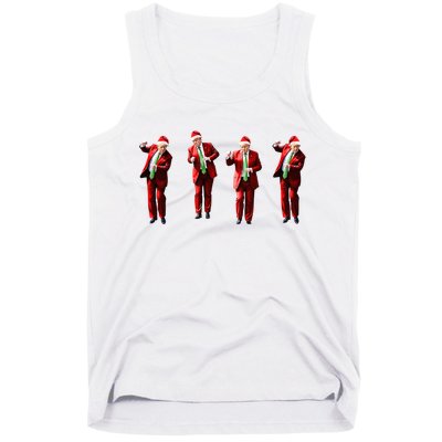 Dancing Donald Trump Santa Christmas Dance Tank Top