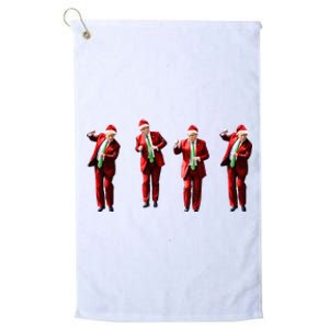 Dancing Donald Trump Santa Christmas Dance Platinum Collection Golf Towel