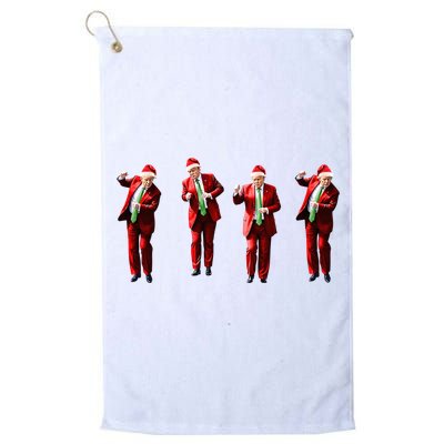 Dancing Donald Trump Santa Christmas Dance Golf Towel