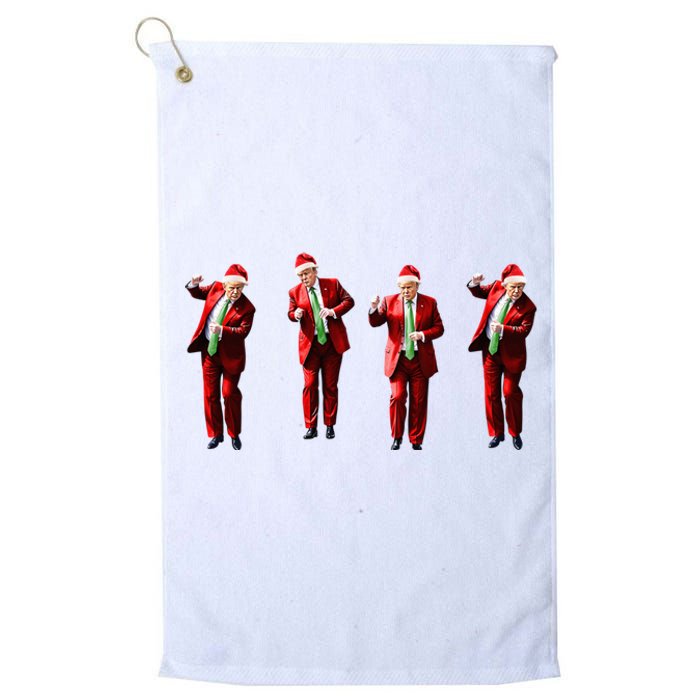 Dancing Donald Trump Santa Christmas Dance Platinum Collection Golf Towel