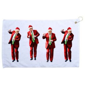 Dancing Donald Trump Santa Christmas Dance Grommeted Golf Towel