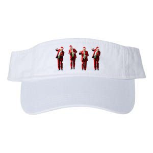 Dancing Donald Trump Santa Christmas Dance Valucap Bio-Washed Visor