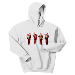 Dancing Donald Trump Santa Christmas Dance Kids Hoodie