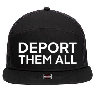 Dissenter Deport Them All 7 Panel Mesh Trucker Snapback Hat