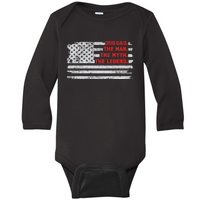 Dog Dad The Man Myth Legend Baby Long Sleeve Bodysuit