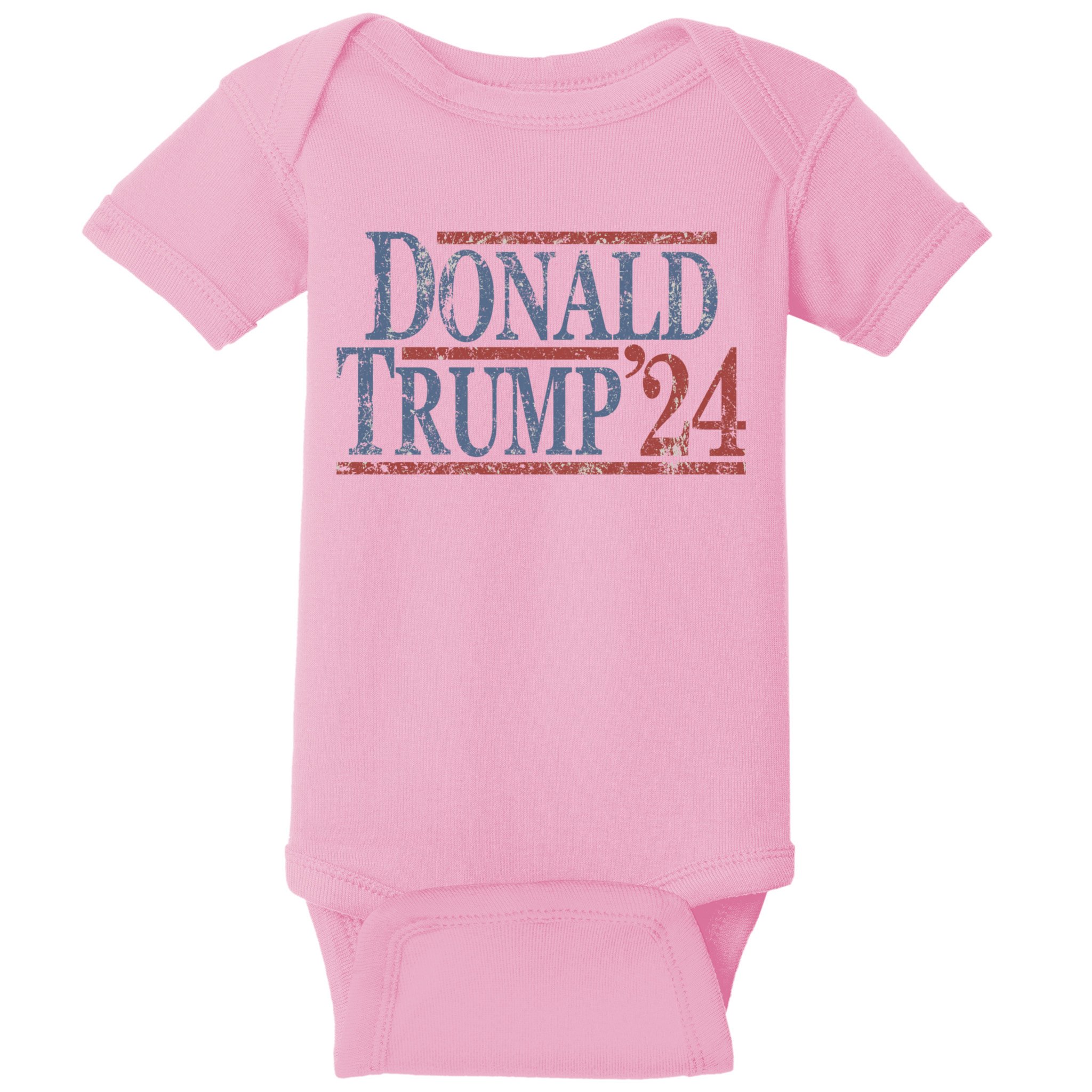 Distressed Donald Trump 2024 Baby Bodysuit