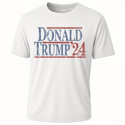 Distressed Donald Trump 2024 Cooling Performance Crew T-Shirt