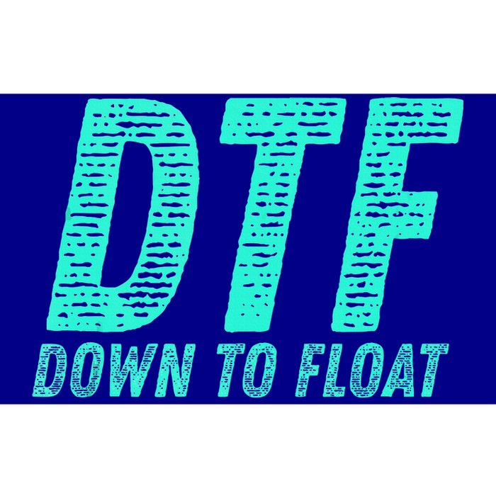 Dtf Down To Float Trip Tubing River Float Summer Boating Bumper Sticker