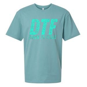 Dtf Down To Float Trip Tubing River Float Summer Boating Sueded Cloud Jersey T-Shirt