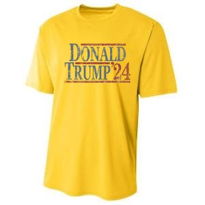 Distressed Donald Trump 2024 Performance Sprint T-Shirt