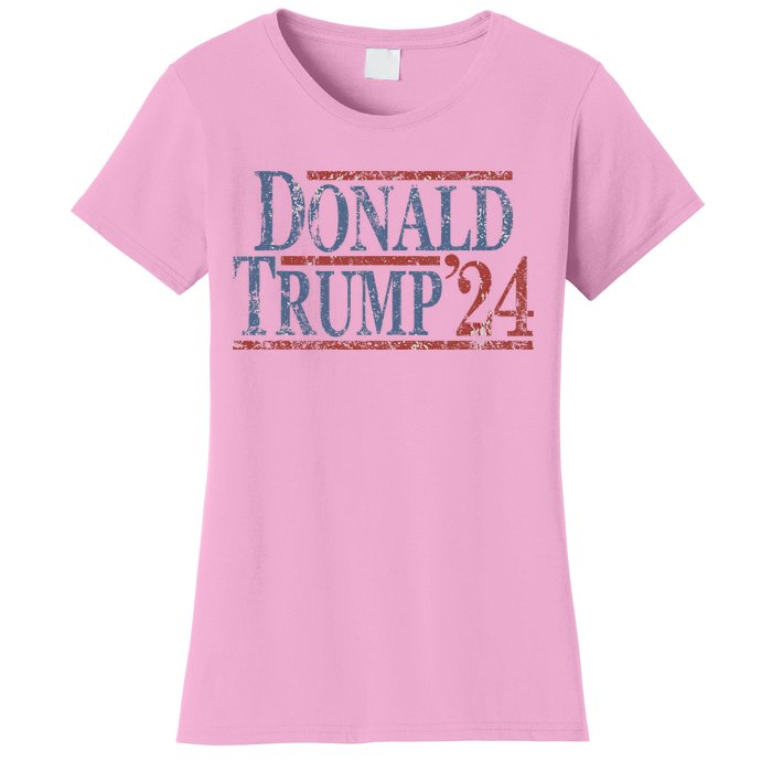 Distressed Donald Trump 2024 Women's T-Shirt