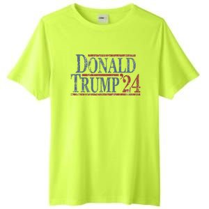 Distressed Donald Trump 2024 Tall Fusion ChromaSoft Performance T-Shirt