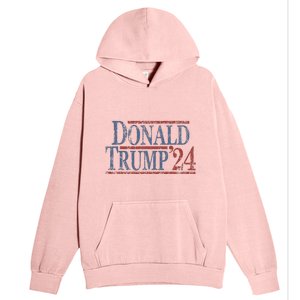 Distressed Donald Trump 2024 Urban Pullover Hoodie