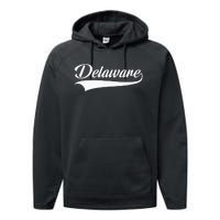 Delaware DE Throwback Performance Fleece Hoodie