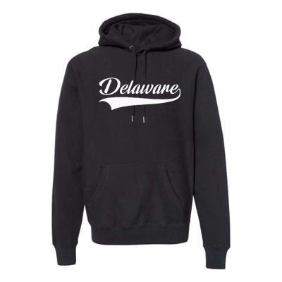 Delaware DE Throwback Premium Hoodie