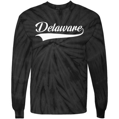 Delaware DE Throwback Tie-Dye Long Sleeve Shirt