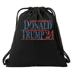 Distressed Donald Trump 2024 Drawstring Bag