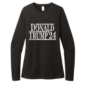 Distressed Donald Trump 2024 Cute Gift Womens CVC Long Sleeve Shirt