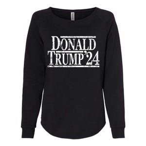 Distressed Donald Trump 2024 Cute Gift Womens California Wash Sweatshirt