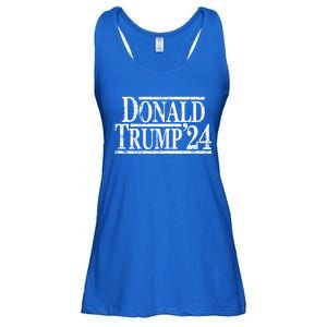 Distressed Donald Trump 2024 Cute Gift Ladies Essential Flowy Tank