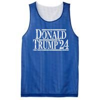 Distressed Donald Trump 2024 Cute Gift Mesh Reversible Basketball Jersey Tank