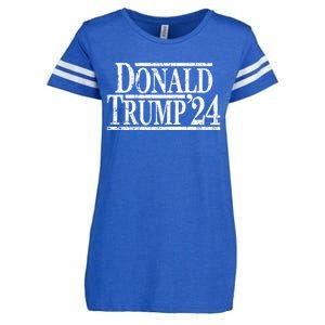 Distressed Donald Trump 2024 Cute Gift Enza Ladies Jersey Football T-Shirt