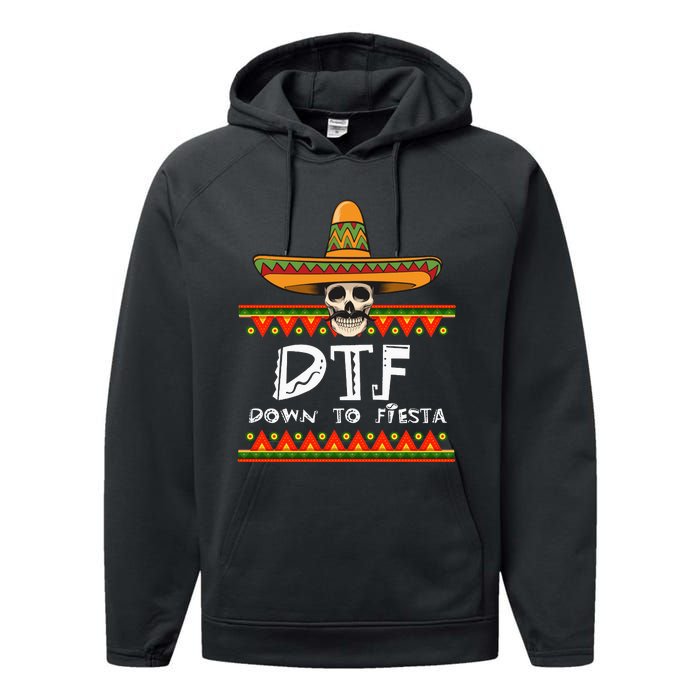 DTF Down To Fiesta Classic Performance Fleece Hoodie