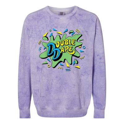 Double Dare TV Show Logo Colorblast Crewneck Sweatshirt