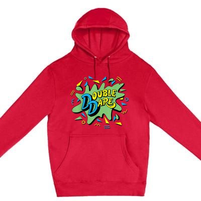 Double Dare TV Show Logo Premium Pullover Hoodie