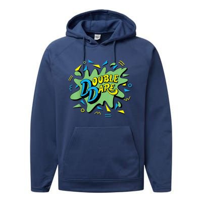 Double Dare TV Show Logo Performance Fleece Hoodie