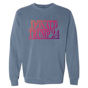 Distressed Donald Trump 2024 Gift Garment-Dyed Sweatshirt