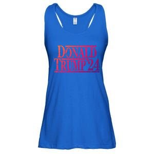 Distressed Donald Trump 2024 Gift Ladies Essential Flowy Tank