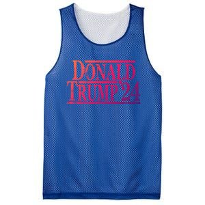 Distressed Donald Trump 2024 Gift Mesh Reversible Basketball Jersey Tank