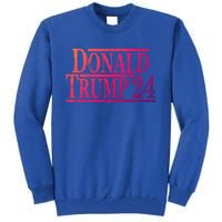 Distressed Donald Trump 2024 Gift Tall Sweatshirt