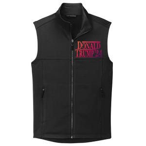 Distressed Donald Trump 2024 Gift Collective Smooth Fleece Vest