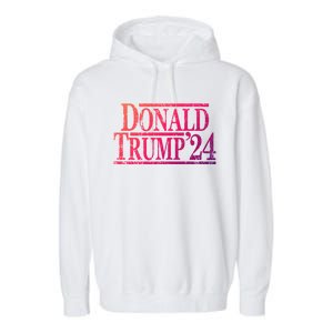 Distressed Donald Trump 2024 Gift Garment-Dyed Fleece Hoodie