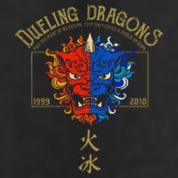 Dueling Dragons Tribute Defunct Roller Coaster 7 Panel Mesh Trucker Snapback Hat