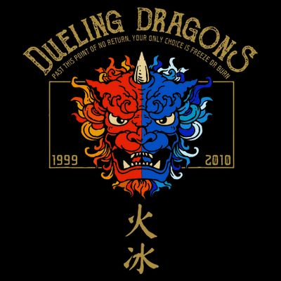 Dueling Dragons Tribute Defunct Roller Coaster T-Shirt