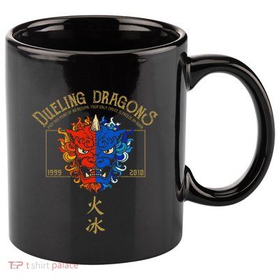 Dueling Dragons Tribute Defunct Roller Coaster 11oz C Handle Ceramic Mug