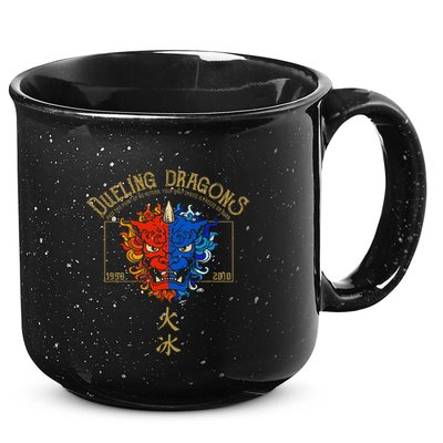Dueling Dragons Tribute Defunct Roller Coaster 15oz Campfire Ceramic Mug