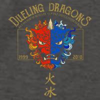 Dueling Dragons Tribute Defunct Roller Coaster Vector Backpack