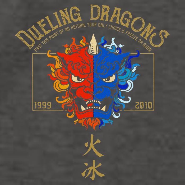 Dueling Dragons Tribute Defunct Roller Coaster Vector Backpack