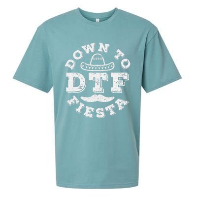 DTF Down To Fiesta Cinco De Mayo Party Gifts Sueded Cloud Jersey T-Shirt