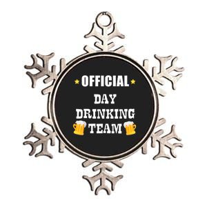 Day Drinking Team Beer Liquor Alcohol Tee Metallic Star Ornament