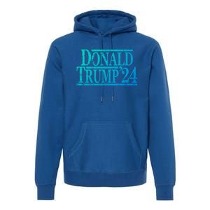 Distressed Donald Trump 2024 Gift Premium Hoodie