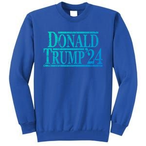 Distressed Donald Trump 2024 Gift Tall Sweatshirt