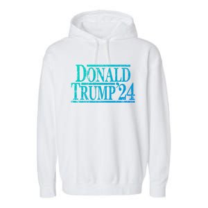 Distressed Donald Trump 2024 Gift Garment-Dyed Fleece Hoodie