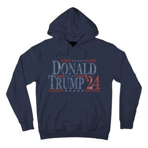 Distressed Donald Trump 2024 Gift Tall Hoodie