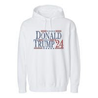 Distressed Donald Trump 2024 Gift Garment-Dyed Fleece Hoodie